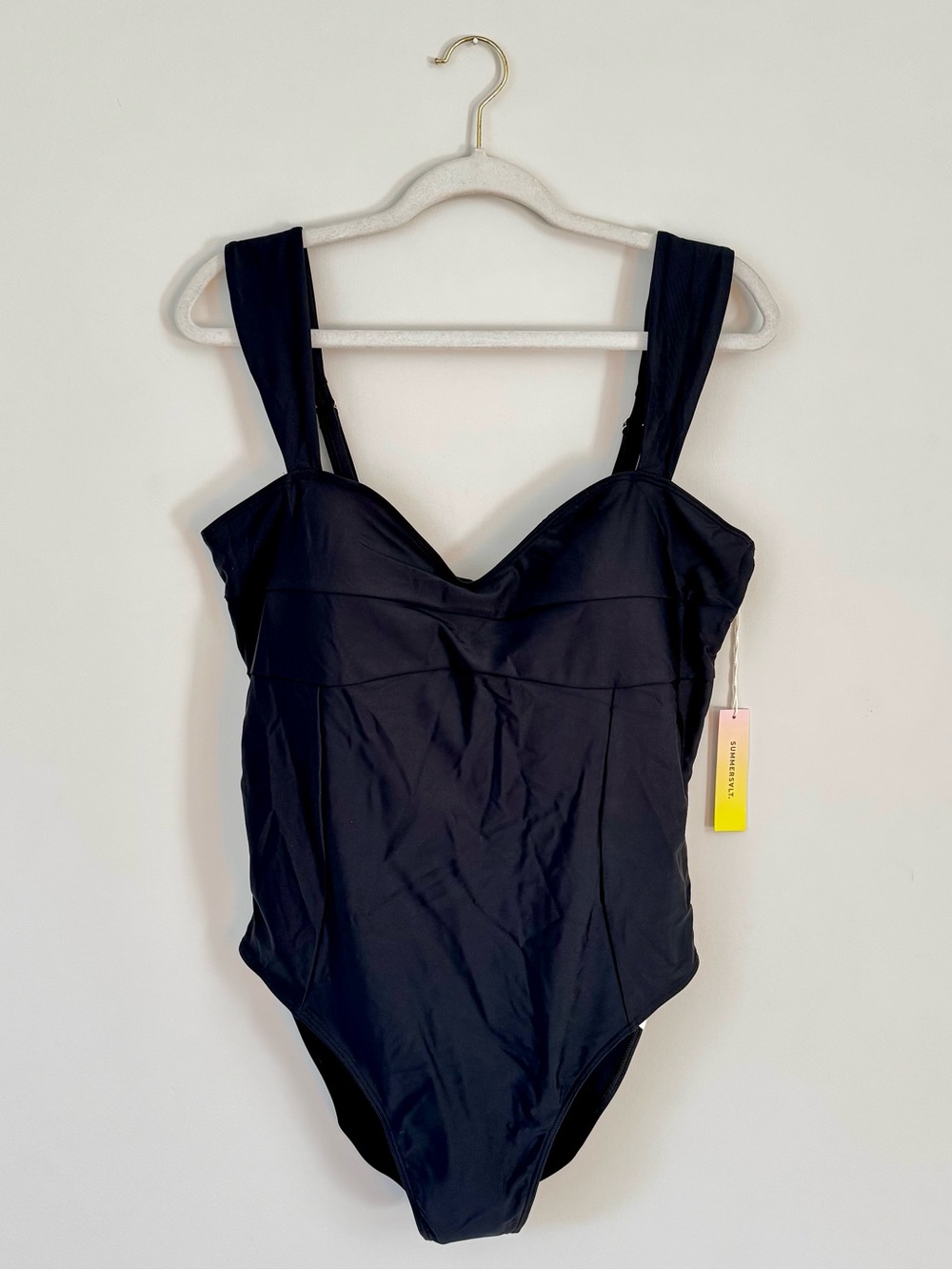 NWT Summersalt Soft Oasis One Piece Swimsuit, Black – Size 14